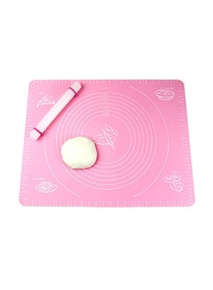 Buy Rolling Dough Mat Pink 70x50cm in Saudi Arabia