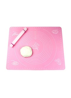 Buy Rolling Dough Mat Pink 45x65cm in Saudi Arabia