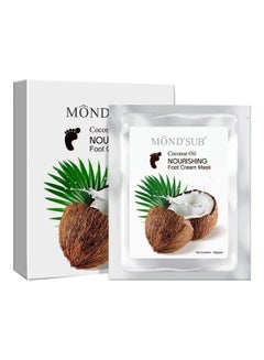 Buy Pair Of 5 Coconut Oil Nourishing Foot Cream Mask 40grams in Saudi Arabia