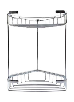 اشتري Double Corner Storage Basket Chrome في السعودية