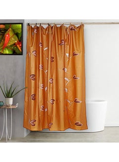 Buy PVC Shower Curtain Gold Large in UAE
