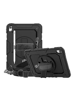 Buy Rugged Shockproof Case Cover For Apple iPad Pro 11 (2018) With Shoulder Strap Black in UAE