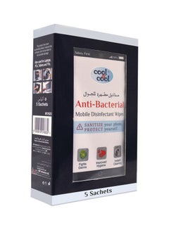 Buy Mobile Disinfectant Wipes Antibacterial 5sachets in UAE