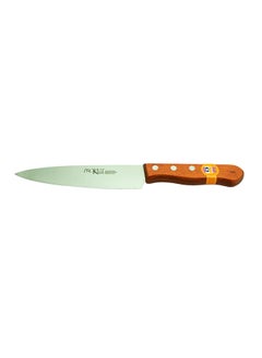 Buy Stainless Steel Kitchen Knife Brown 8inch in Saudi Arabia