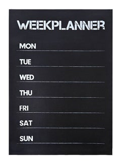 Buy Week Planner Self Adhesive Decorative Wall Sticker Black 45 x 31cm in Egypt