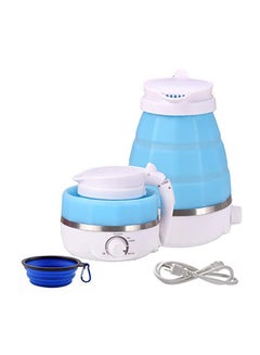 Buy Collapsible Electric Travel Kettle 0.6 liter 0.6 L 700.0 W DYQQKD828 Blue in UAE