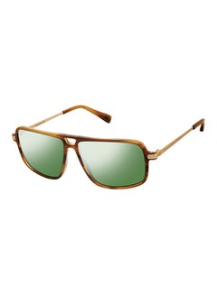 اشتري Polarized Tortoise Shell Sunglasses - Lens Size: 58 mm للرجال في الامارات