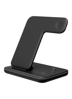 Buy 3-In-1 Wireless Fast Charger For Smartphones Black in UAE