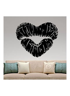 Buy Love Themed Wall Sticker Black 100x105cm in Egypt