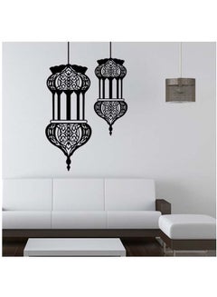 Buy Lanterns Themed Wall Sticker Black in Egypt