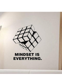 اشتري ملصق جداري للزينة بتصميم عبارة ‘Mindset Is Everything‘ أسود 50 x 60سم في مصر