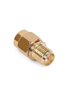 Buy SMA Male Jack To RP-SMA Female Coaxial Cable Connector Gold in Saudi Arabia