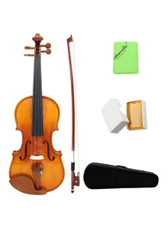 اشتري 4/4 Natural Acoustic Solid Wood Spruce Flame Violin With Accessories في مصر