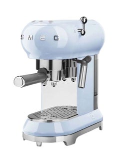 Buy 50's Retro Style Aesthetic Espresso Coffee Machine 1L 1350W 1.0 L 1350.0 W ECF01PBEU Pastel Blue/Silver in Saudi Arabia