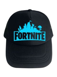 اشتري قبعة لكرة السلة بأزرار كبس من الخلف مزينة بطبعات الأسود / الأزرق في السعودية