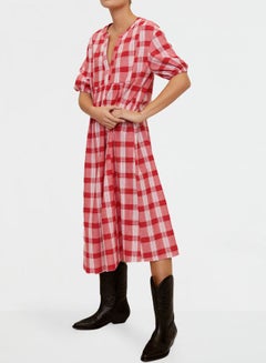 mango checkered dress