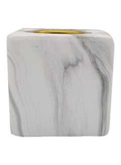 Buy 5-Piece Marble Incense Burner White/Black 8x10cm in UAE