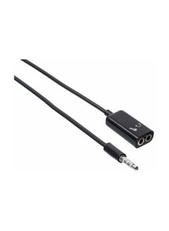 Buy 3.5 mm Male To Female Audio Splitter Black in Egypt