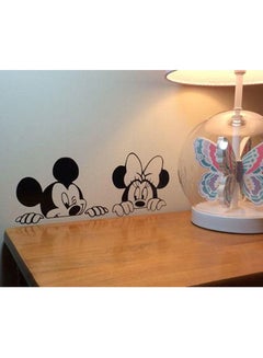 Buy Mickey Mouse With Mini Self Adhesive Wall Sticker Black 20 x 50cm in Egypt