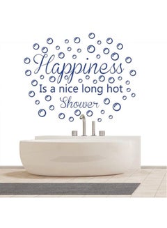 Buy Quotes Self Adhesive Bathroom Wall Sticker Blue 80 x 65cm in Egypt