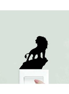 Buy Lion King Self Adhesive Wall Sticker Black in Egypt