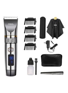 Buy LED Display Professional Hair Trimmer Grey/Silver 24x7x16cm in Saudi Arabia