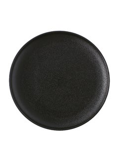 Buy 8-inch Sand Glaze Ceramic Plate Black in UAE