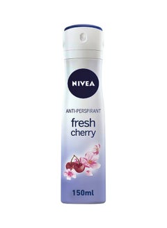 Buy Fresh Cherry Anti-Perspirant Spray Multicolour 150ml in Saudi Arabia