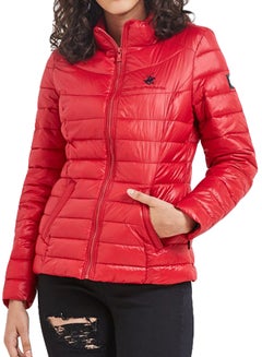 Buy Quilted Lightweight Jacket Red in UAE