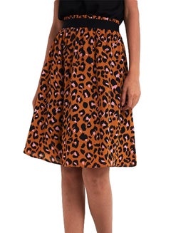 Buy Cheetah Print Mini Skirt Multicolour in Saudi Arabia