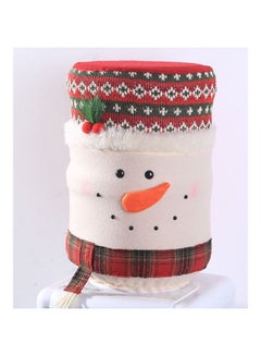 Buy Decorative Water Dispenser Bucket Cover White/Red/Pink 37x25cm in UAE