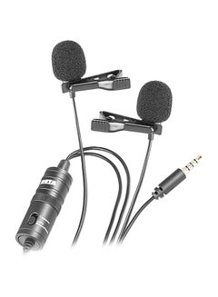 Buy Dual Head Clip-On Microphone BY-M1DM Black in Egypt