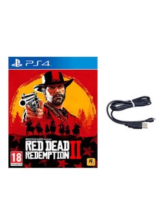 Buy Red Dead Redemption 2 With USB Charging Cable - action_shooter - playstation_4_ps4 in Saudi Arabia