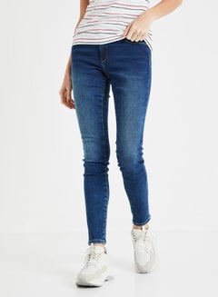 Buy Carmen Skinny-Fit Jeans Dark blue in UAE