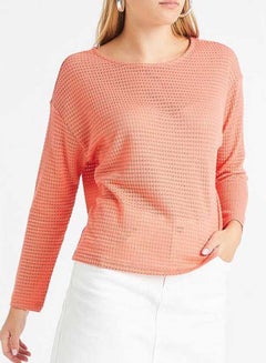 Buy Long Sleeves T-Shirt Coral in UAE