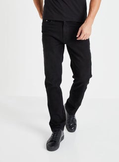 Buy Mid Rise Jeans Black in UAE