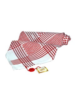 Buy Formal Printed Shemagh Red/White in Saudi Arabia