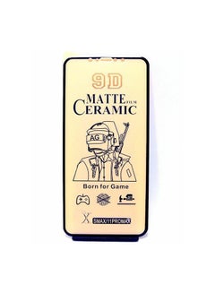Buy Ceramic Matte Nano Screen Protector For iPhone 11 Pro Max/Xs Max Black Clear/Black in Saudi Arabia