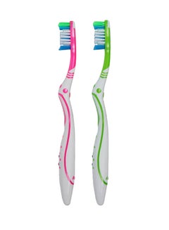 Buy 2-Piece Max White Manual Toothbrush Multicolour in UAE