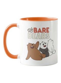 Buy We Bare Bears Printed Mug White/Brown/Red 325ml in UAE