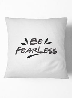 Buy Be Fearless Throw Pillow Multicolour 16 x 16inch in UAE
