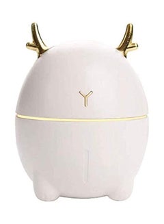 Buy Deer Shaped Portable Charging Humidifier Aroma Essential Oil Diffuser For Home And Office 200ml White in UAE