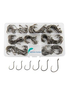 Buy 150-Piece Carbon Steel Fishing Octopus Hooks 10x8x5cm in UAE