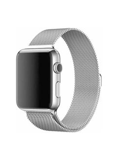 اشتري Magnetic Milanese Loop Stainless Steel Band For Apple Watch Silver في مصر