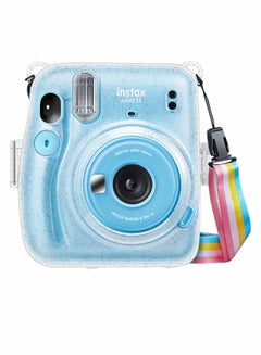 Buy Hard Case For Fujifilm Instax Mini 11 Instant Camera With Adjustable Strap Clear in UAE