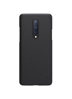 Buy Super Frosted Shield Hard Protective Case Cover With Stand For OnePlus 8 Black in UAE