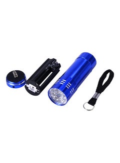 Buy LED Metallic Finish Flashlight Blue in Saudi Arabia