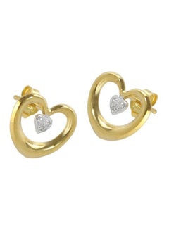 Buy 18K Gold Heart in Heart Earrings in UAE