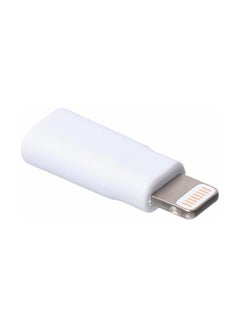 اشتري محول مايكرو USB إلى Lightning USB أبيض في مصر