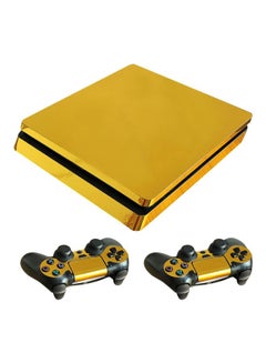 Buy 4-Piece Glossy Console And Controller Sticker For PlayStation 4 in Egypt